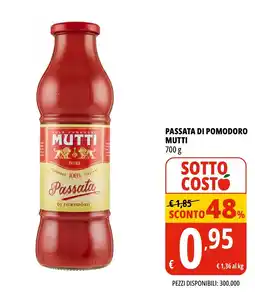 Tigros Passata di pomodoro MUTTI offerta