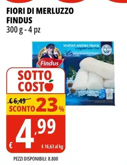 Tigros Fiori di merluzzo FINDUS offerta