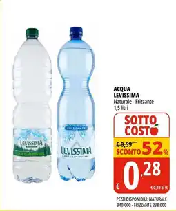 Tigros Acqua LEVISSIMA naturale offerta
