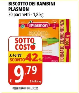 Tigros Biscotto dei bambini PLASMON offerta
