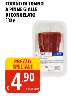 Tigros Codino di tonno a pinne gialle decongelato offerta