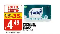 Tigros Carta igienica ultra comfort TENDERLY offerta