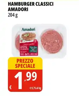 Tigros Hamburger classici AMADORI offerta