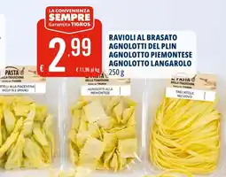 Tigros Ravioli al brasato agnolotti del plin agnolotto piemontese agnolotto langarolo offerta