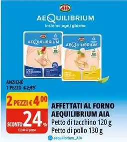 Tigros Affettati al forno aequilibrium AIA offerta