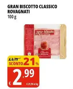 Tigros Gran biscotto classico ROVAGNATI offerta