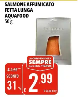 Tigros Salmone affumicato fetta lunga AQUAFOOD offerta
