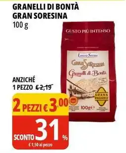Tigros Granelli di bontà GRAN SORESINA offerta