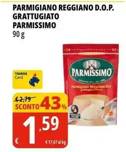 Tigros Parmigiano reggiano d.o.p. grattugiato PARMISSIMO offerta
