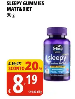 Tigros Sleepy gummies MATT&DIET offerta