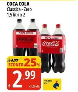 Tigros COCA COLA Classica - Zero offerta