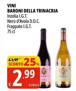Tigros Vini BARONI DELLA TRINACRIA offerta