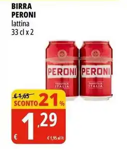 Tigros Birra PERONI lattina offerta