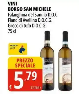 Tigros Vini BORGO SAN MICHELE offerta