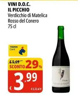Tigros Vini d.o.c. IL PICCHIO offerta