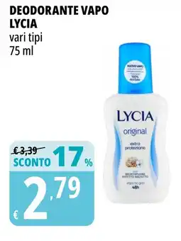 Tigros Deodorante vapo LYCIA offerta