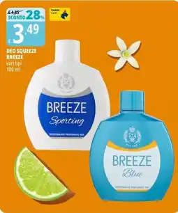 Tigros Deo squeeze BREEZE vari tipi offerta