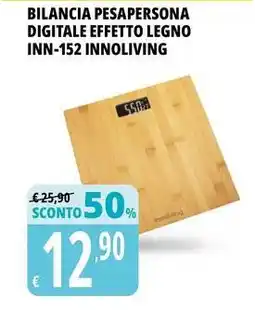 Tigros Bilancia pesapersona digitale effetto legno inn-152 INNOLIVING offerta
