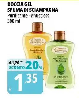 Tigros Doccia gel SPUMA DI SCIAMPAGNA offerta