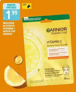 Tigros Maschera in tessuto vitamina C skin active GARNIER offerta