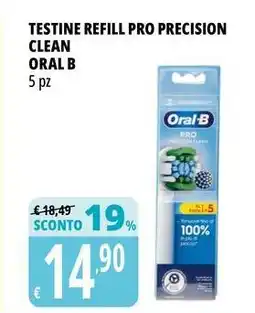 Tigros Testine refill pro precision clean ORAL B offerta