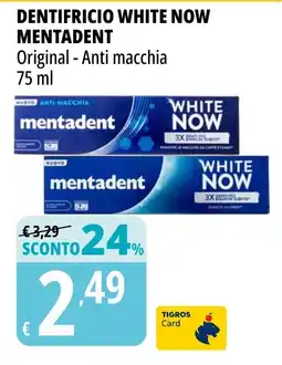 Dentifricio white now MENTADENT