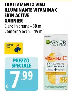 Tigros Trattamento viso illuminante vitamina C skin active GARNIER offerta