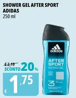 Tigros Shower gel after sport ADIDAS offerta