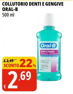 Tigros Collutorio denti e gengive ORAL-B offerta