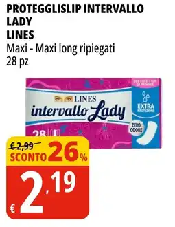 Tigros Protegglislip intervallo LADY LINES offerta
