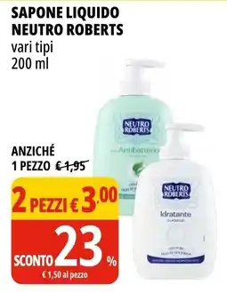Tigros Sapone liquido NEUTRO ROBERTS offerta
