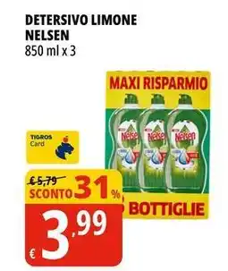 Tigros Detersivo limone NELSEN offerta