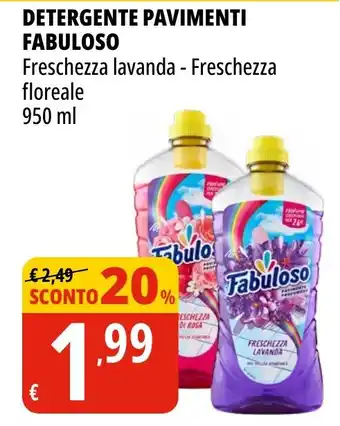 Tigros Detergente pavimenti FABULOSO offerta