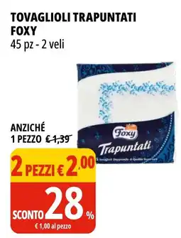 Tigros Tovaglioli trapuntati FOXY offerta