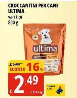 Tigros Croccantini per cane ULTIMA offerta