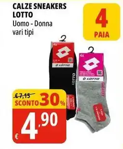 Tigros Calze sneakers LOTTO offerta