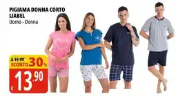Tigros Pigiama donna corto liabel offerta