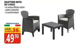 Tigros Salottino akita set 3 pezzi offerta