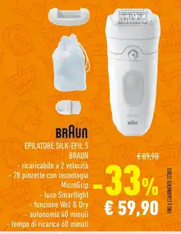 Conad Superstore EPILATORE SILK-EPIL 5 BRAUN offerta
