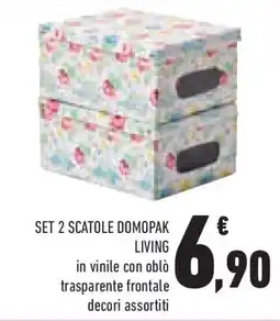 Conad Superstore Set 2 scatole DOMOPAK LIVING offerta