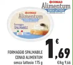 Conad Superstore Formaggio spalmabile CONAD ALIMENTUM senza lattosio offerta