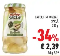 Conad Superstore Carciofini tagliati SACLÀ offerta