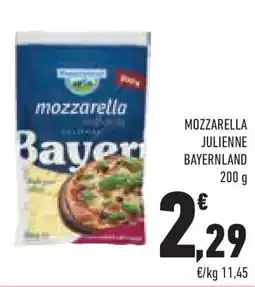 Conad Superstore Mozzarella julienne BAYERNLAND offerta