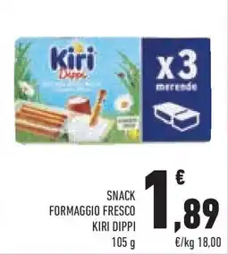 Conad Superstore Snack formaggio fresco KIRI DIPPI offerta