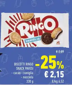 Conad Superstore Biscotti ringo snack PAVESI offerta