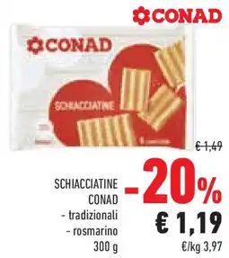 Conad Superstore Schiacciatine CONAD offerta
