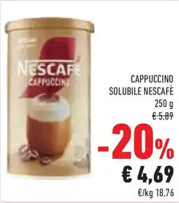 Conad Superstore Cappuccino solubile NESCAFÈ offerta