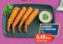 Sapore di Mare Gamberi in tempura offerta