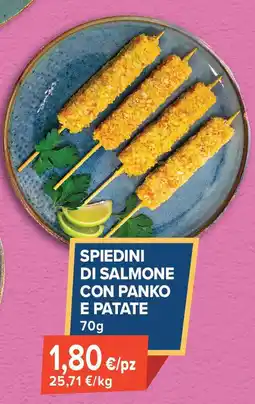 Sapore di Mare Spiedini di salmone con panko e patate offerta