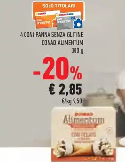 Conad Superstore 4 coni panna senza glitine conad alimentum offerta